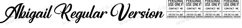 Abigail Regular Version 2000字体转换
